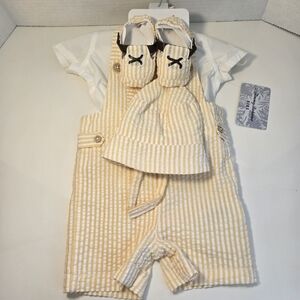 NWT Tommy Bahama 0-3 Month Summer Outfit With Shoes And Hat